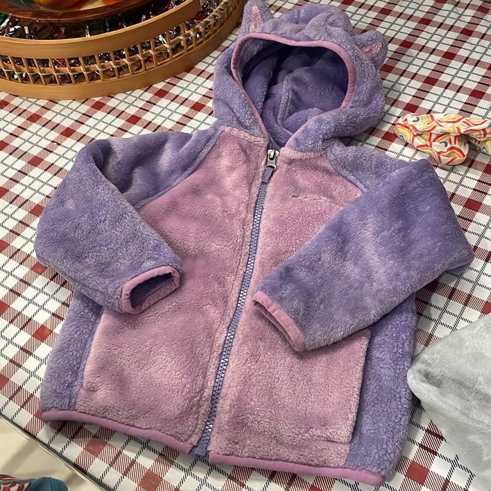 Columbia 18-24M Fuzzy Animal Hoodie Sherpa Foxy